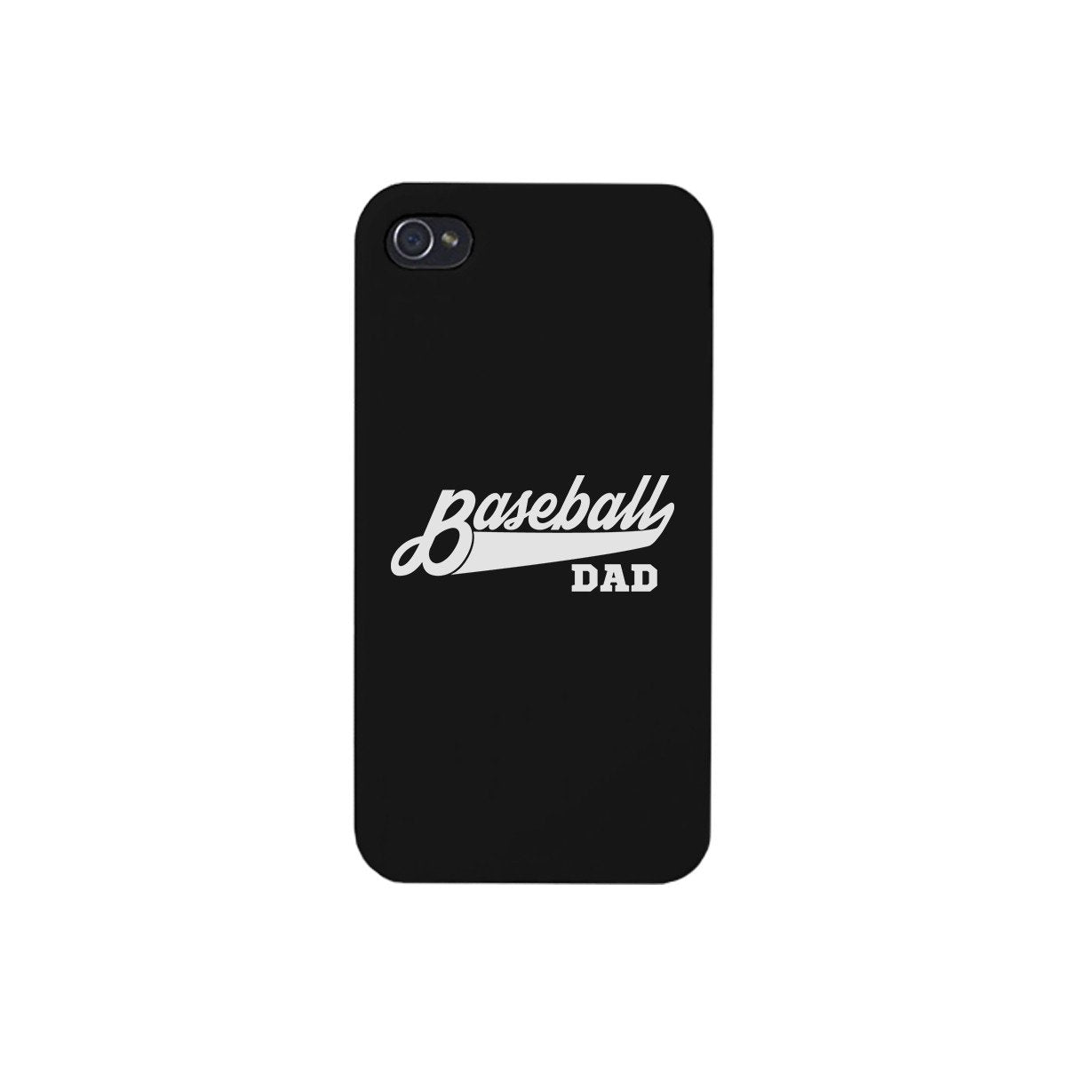 Baseball Dad Black Phone Case | Teal Tiger