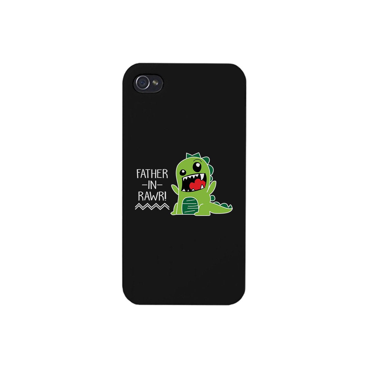 Father-In-Rawr Black Phone Case | Teal Tiger