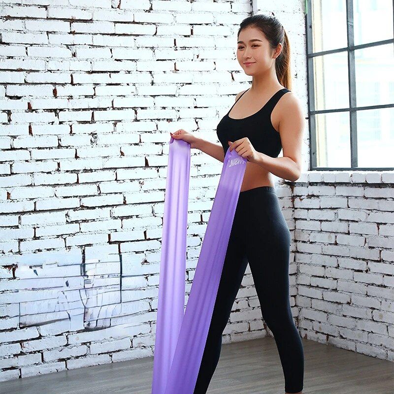 Versatile Stretch Resistance Bands for Home Gym, Yoga, and Fitness - Durable, Eco-Friendly Elastic Set