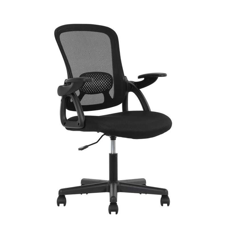 Ergonomic Mesh Task Chair with Flip-up Arms and Lumbar Support