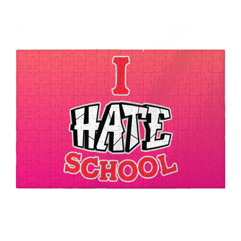 I Hate School Puzzles - Printed Jigsaw Puzzle - Cool Trendy Puzzles