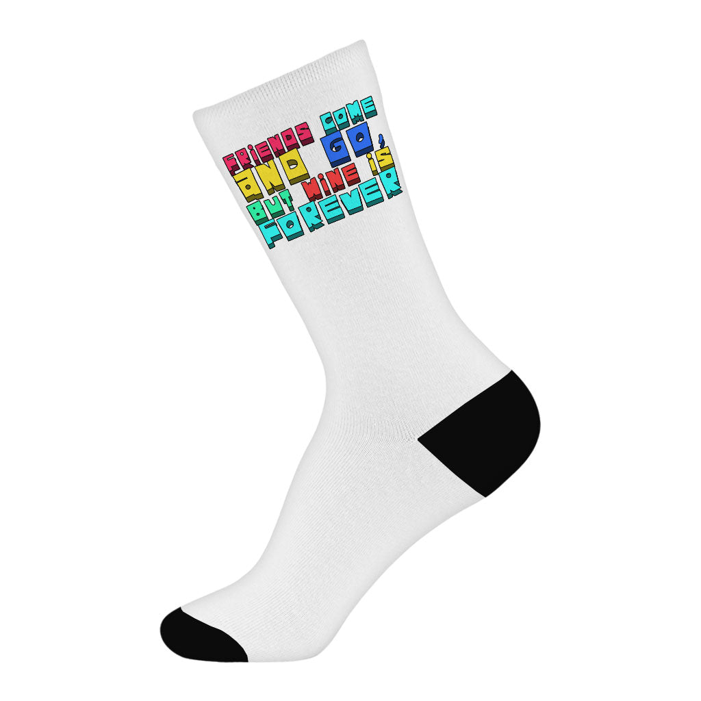 Wine Saying Socks - Funny Novelty Socks - Cool Crew Socks