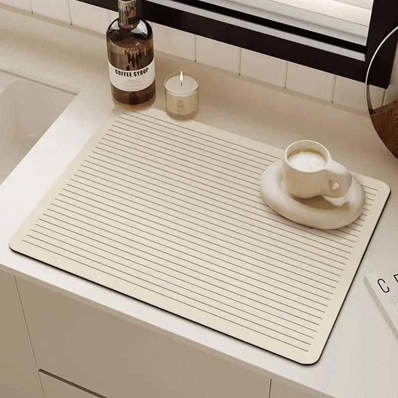 Versatile Absorbent Diatomite Kitchen Mat