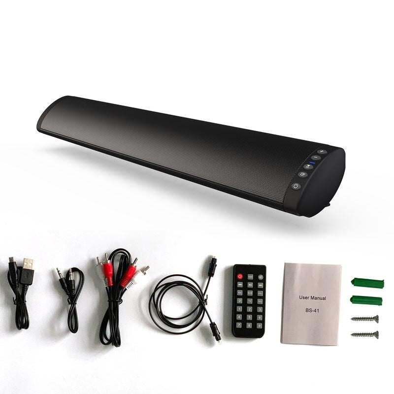 Wall-Mounted Wireless TV Speaker with Bluetooth 5.0 and Multi-Input Compatibility