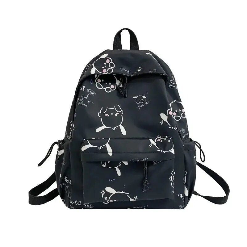 High-Capacity Classic Animal Print Backpack