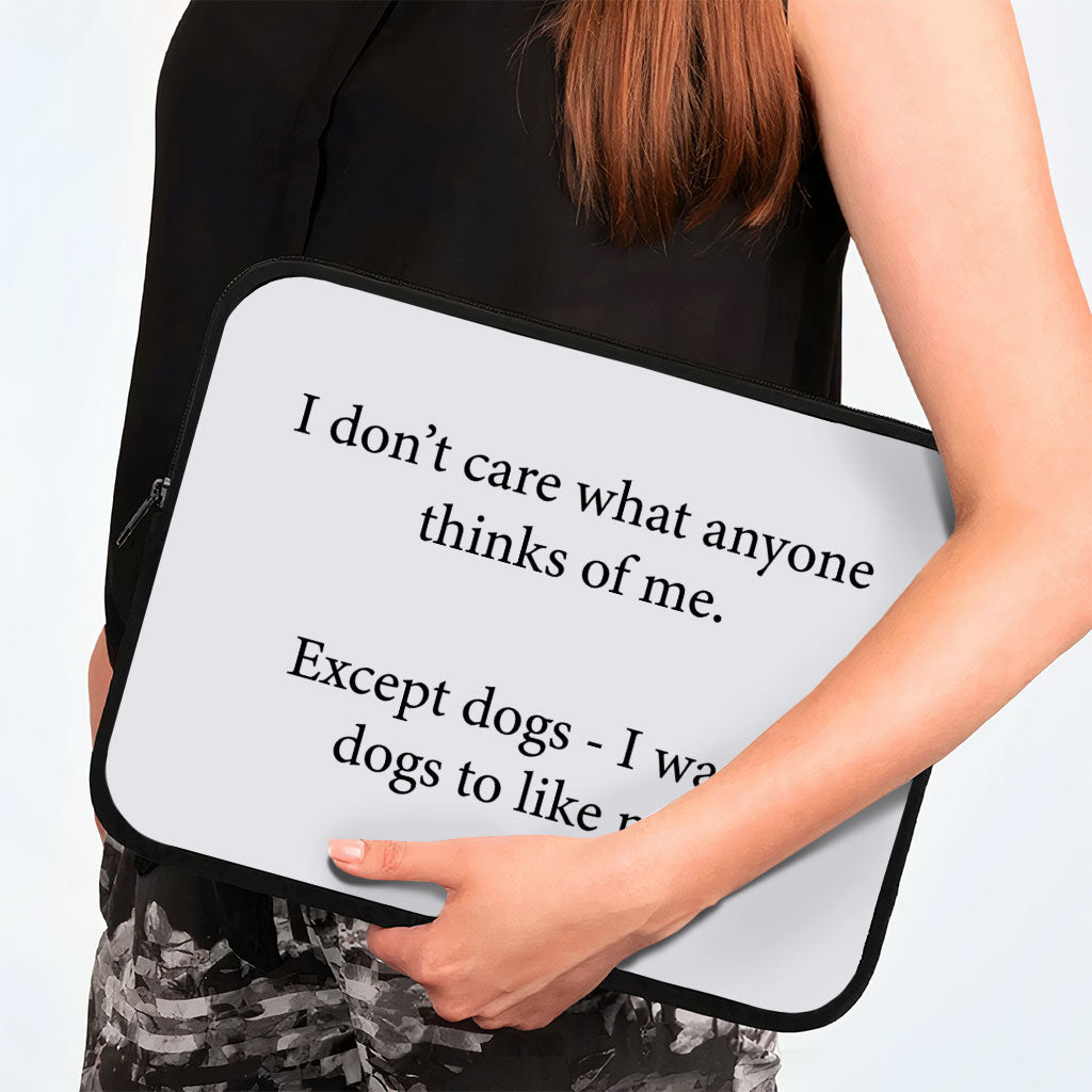 Dog Lover HP 16" Sleeve - Printed Laptop Sleeve - Funny Laptop Sleeve with Zipper