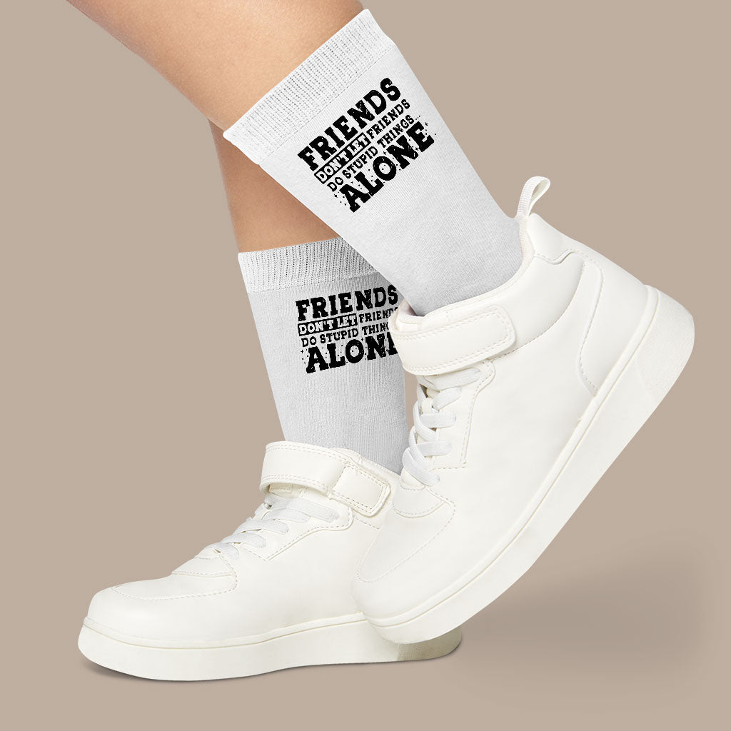 Funny Design Socks - Cool Novelty Socks - Trendy Crew Socks