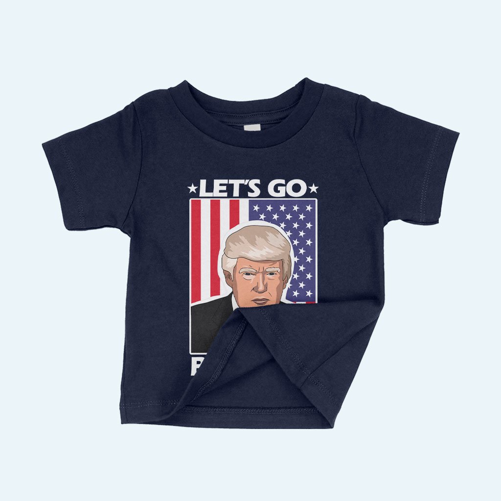 Let's Go Brandon US Flag T-Shirt  - Baby Best Trump T-Shirt - Trump Merchandise 