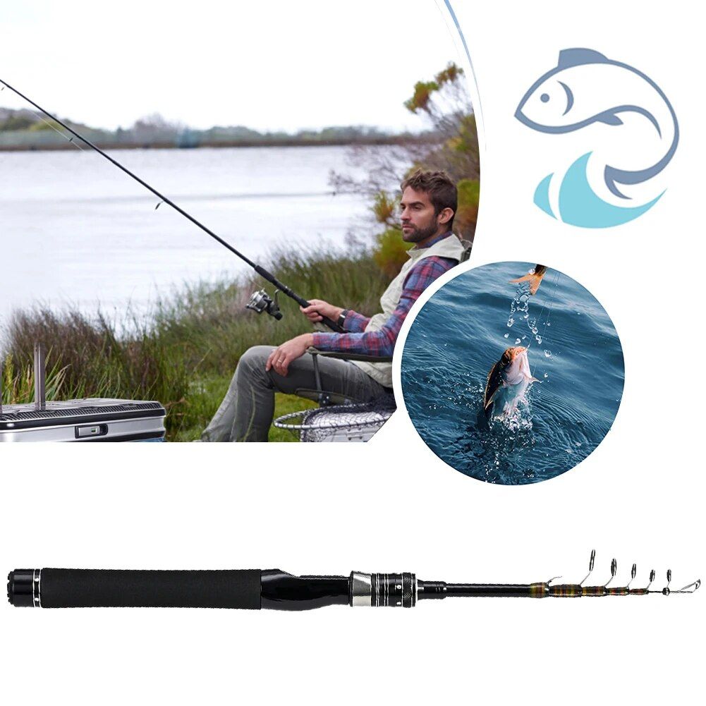 180 CM Telescopic Baitcasting Rod