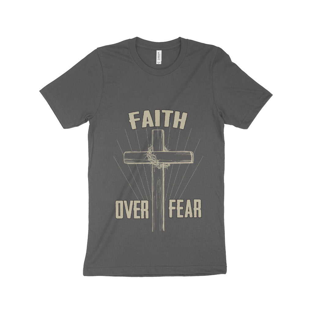 Faith Over Fear Unisex Jersey T-Shirt Made in USA