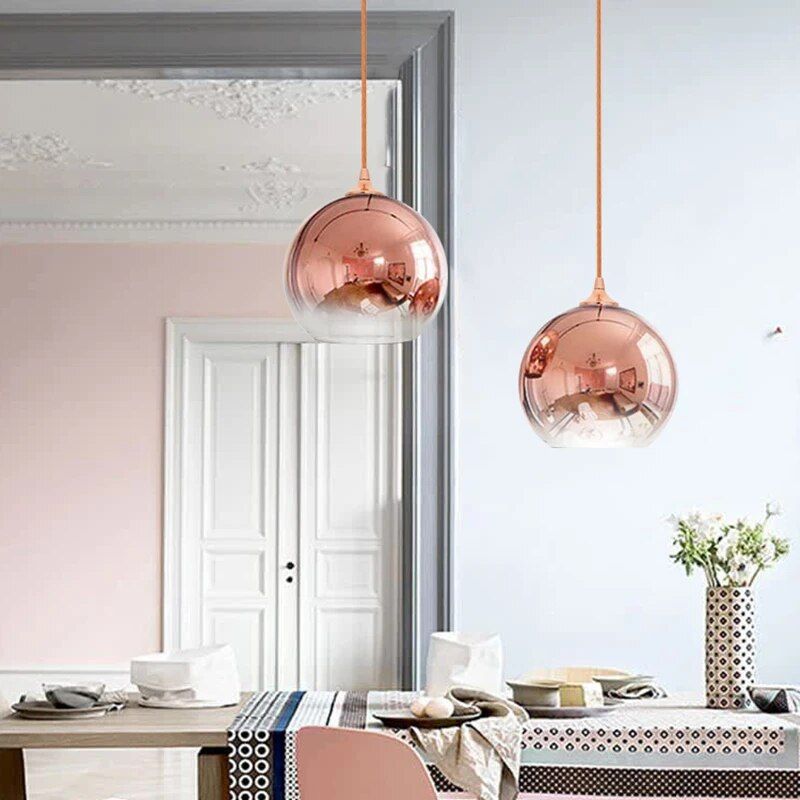 Elegant Modern Glass Pendant Light - Dining Room & Bedroom Decor