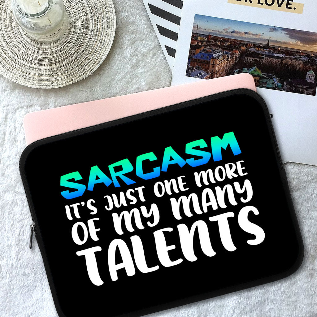 Sarcasm HP 16" Sleeve - Funny Laptop Sleeve - Printed Laptop Sleeve with Zipper