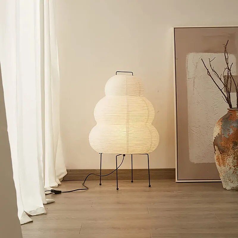 Elegant Japanese Minimalist Rice Paper Table Lamp