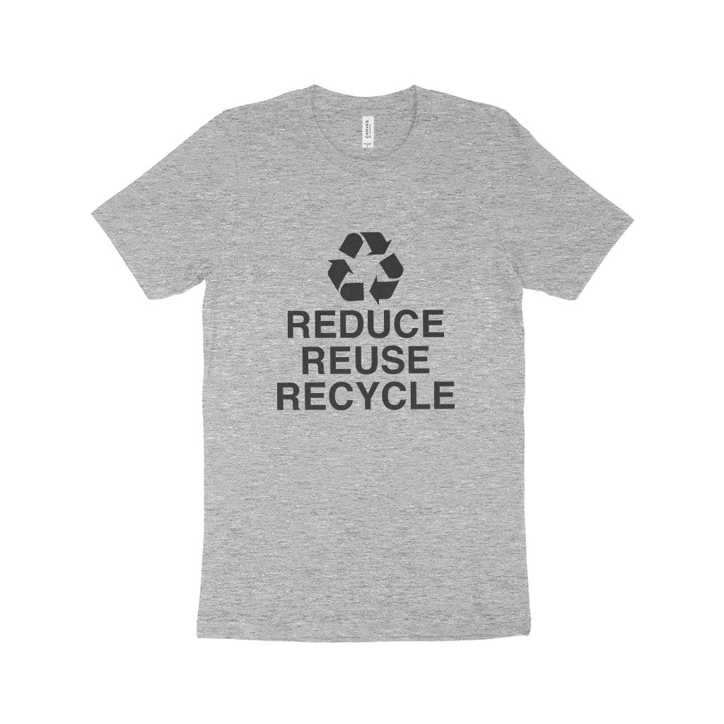 Reduce Reuse Recycle Unisex Jersey T-Shirt Made in USA