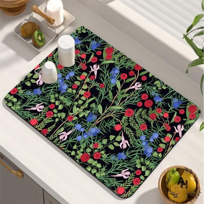 Multi-Purpose Diatom Mud Kitchen Drying Mat