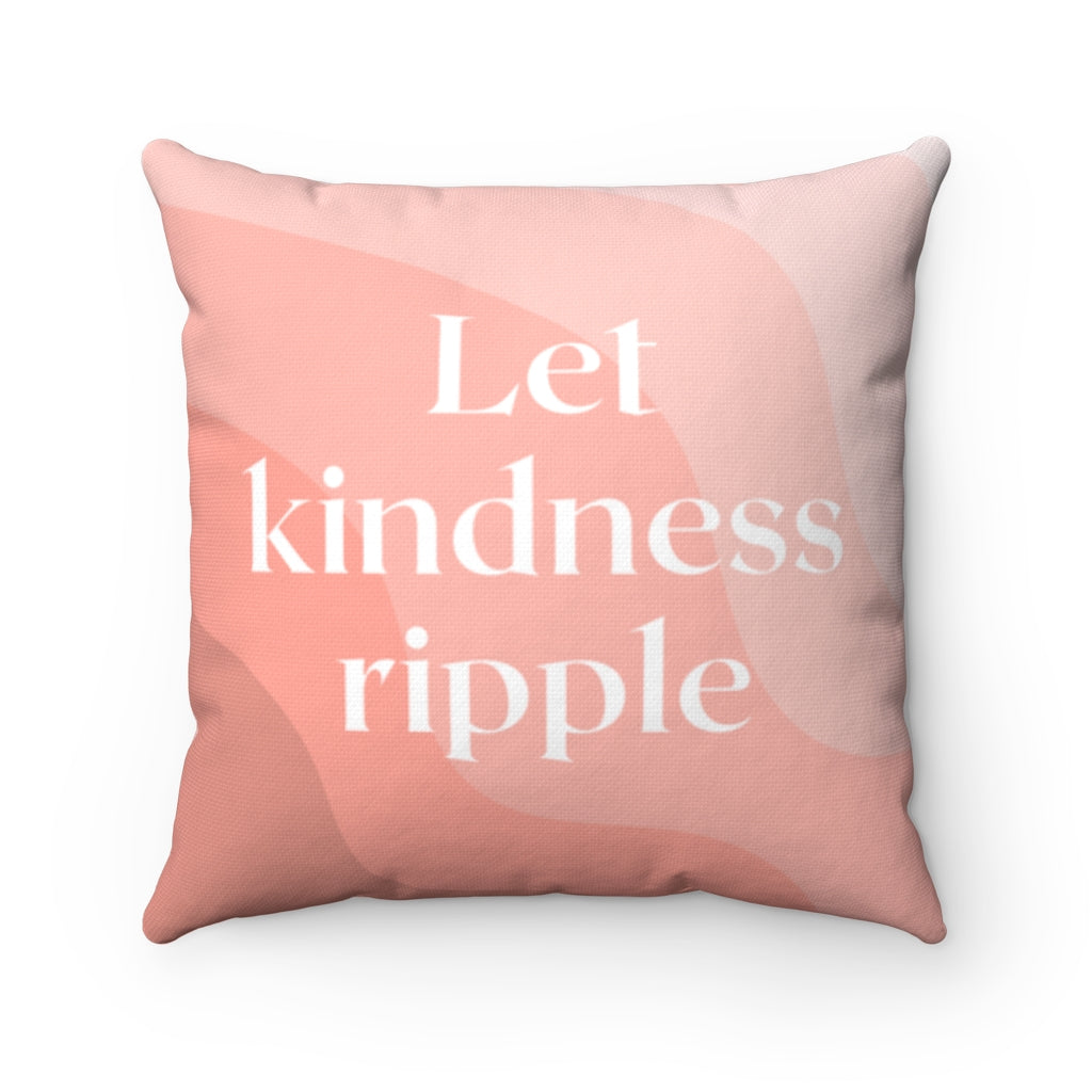 Let Kindness Ripple Cushion Home Decoration Accents - 4 Sizes | Yellow Pandora