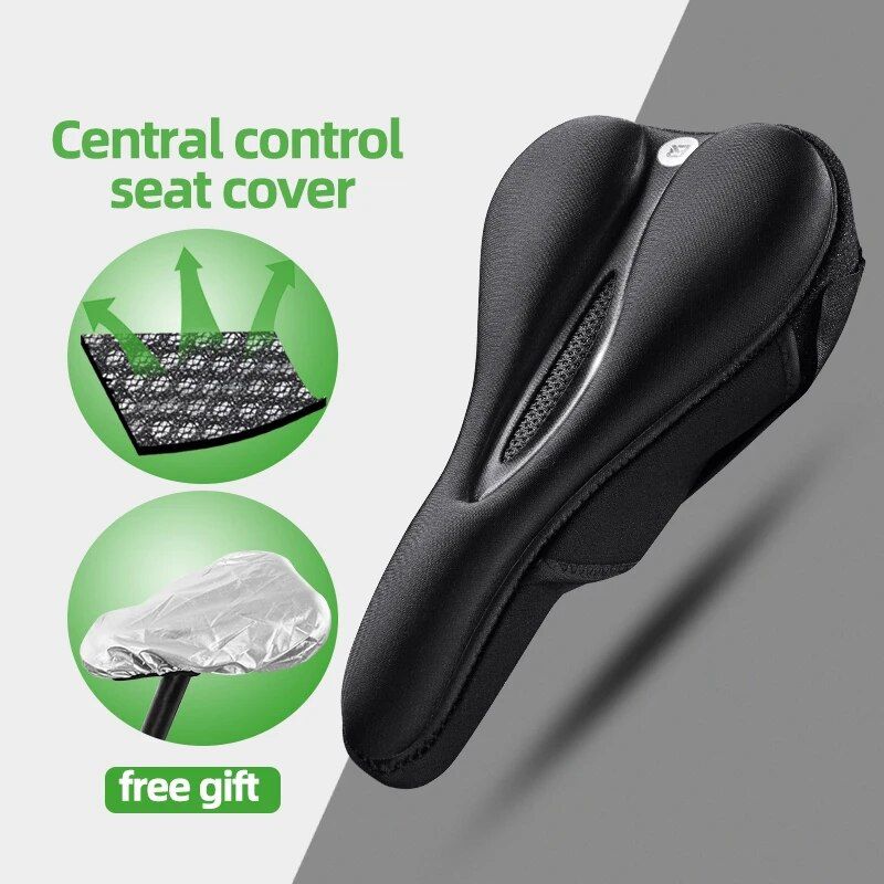 Enhanced Comfort MTB Cycling Saddle Cover with Liquid Silicone & Memory Foam