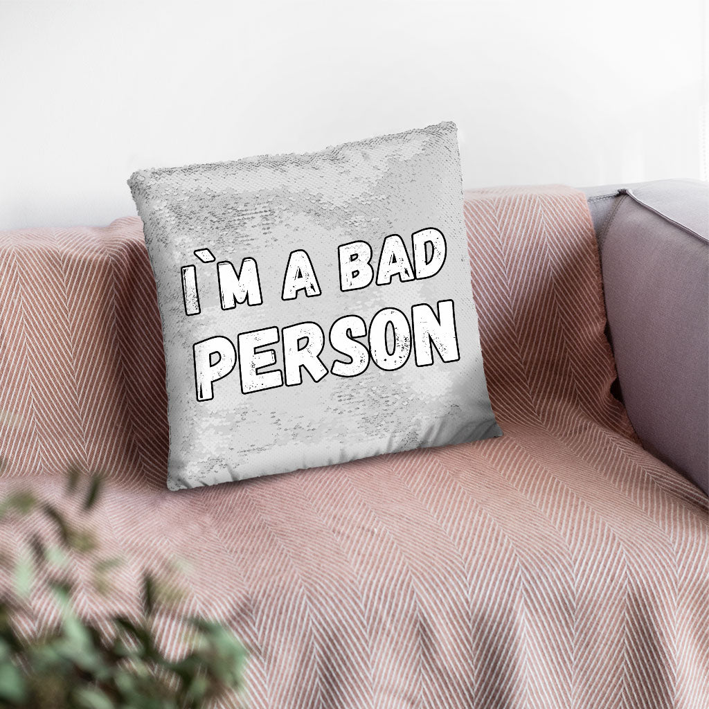 Sarcastic Sequin Pillow Case - Cool Pillow Case - Themed Pillowcase