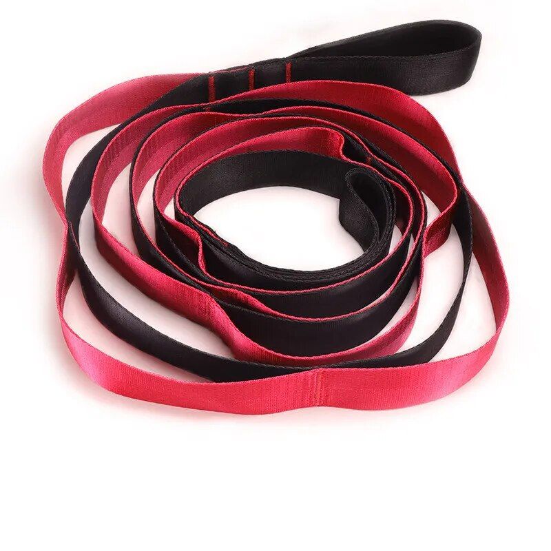 Multi-Loop Yoga Stretch Strap for Flexibility, Strength, and Therapy