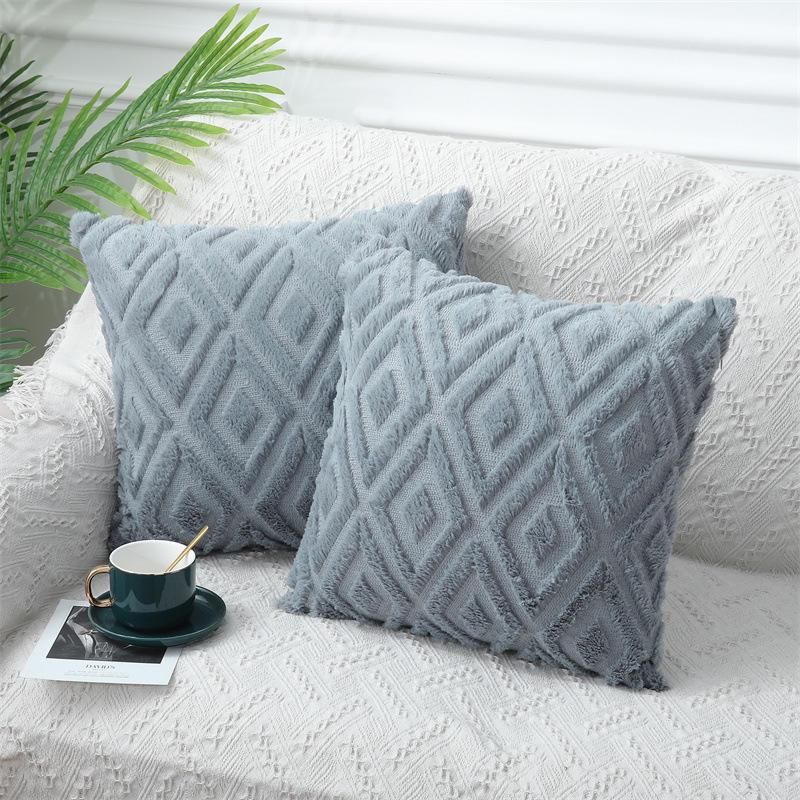 Luxury Geometric Cotton-Linen Throw Pillow Cover