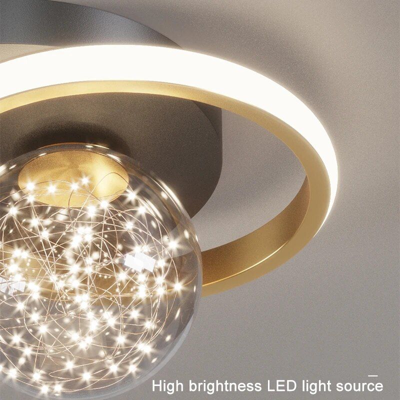 Modern Nordic LED Ceiling Light - Versatile Indoor Lighting for Living Room, Dining, and Bedroom