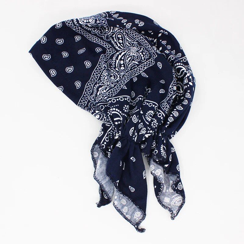 Floral Print Polyester Bandanas for Women