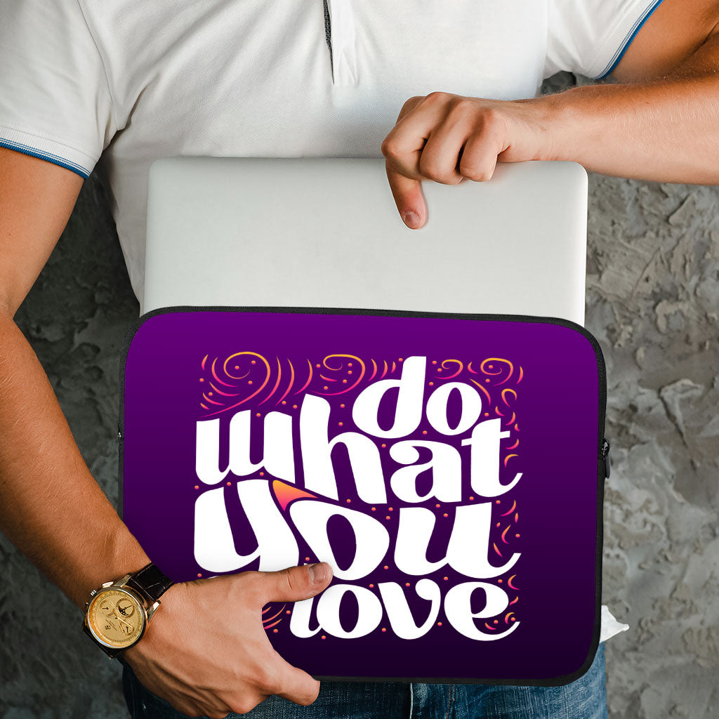 Do What You Love MacBook Pro 14" Two-Sided Sleeve - Cute Design Laptop Sleeve - Graphic MacBook Sleeve