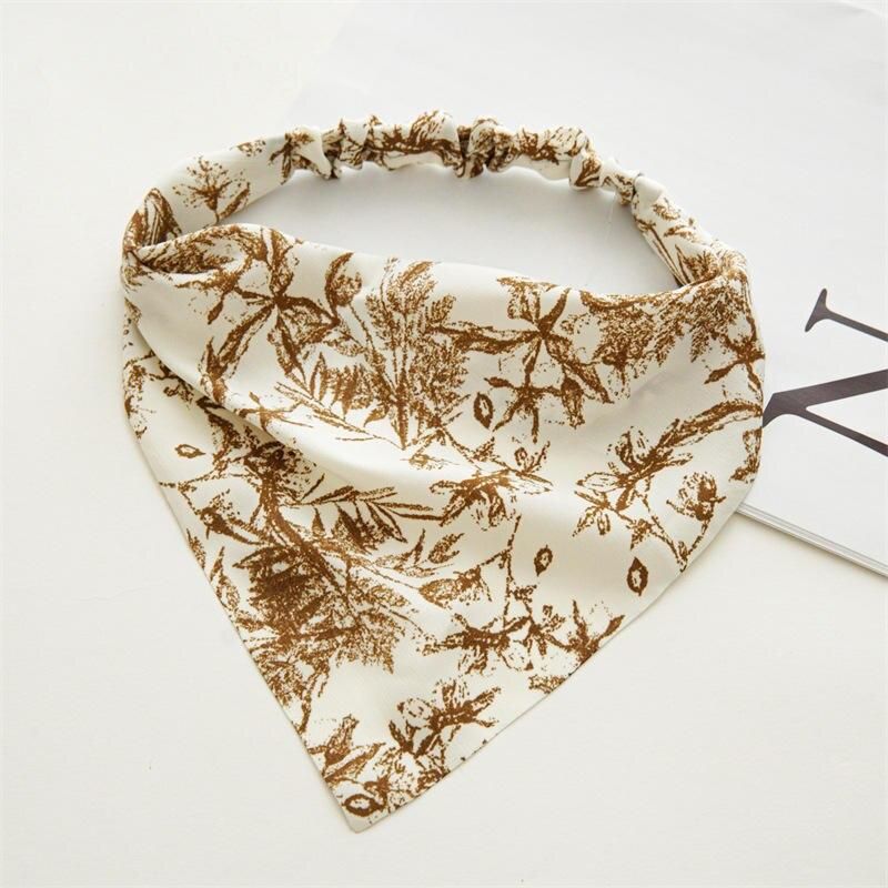 Elegant Triangle Tree Branch Print Bandana