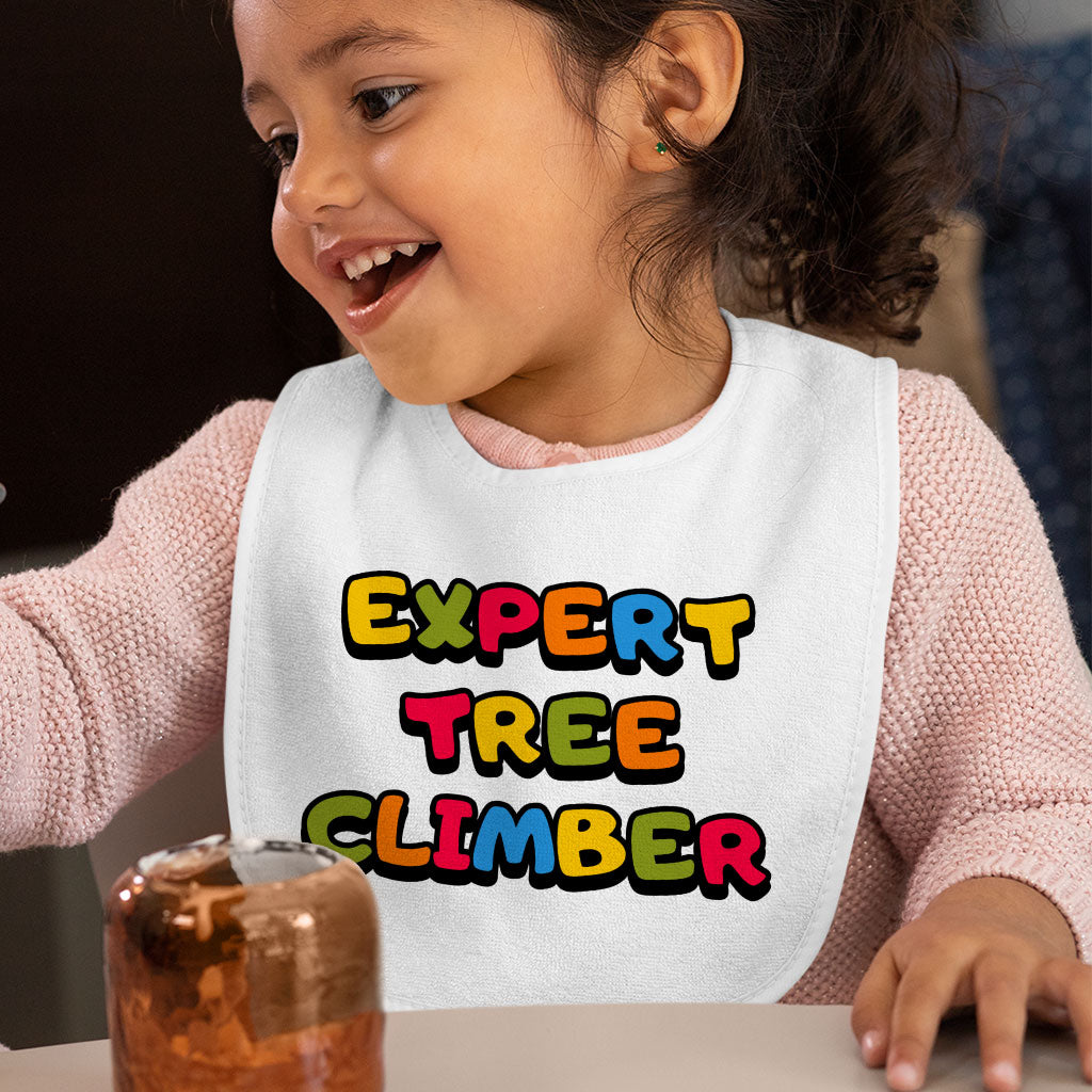 Tree Climber Baby Bibs - Cute Baby Feeding Bibs - Colorful Bibs for Eating