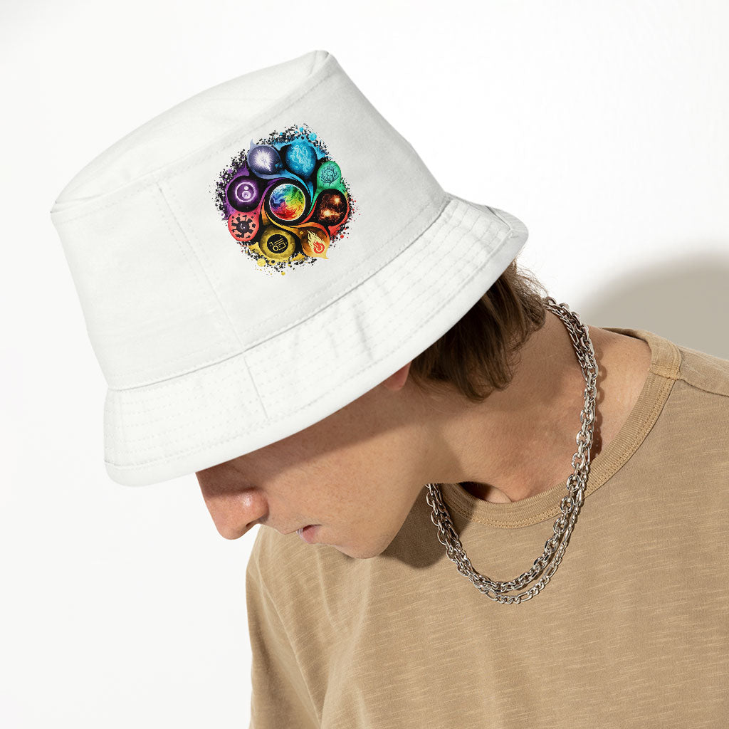 Yoga Chakra Bucket Hat - Mandala Hat - Colorful Bucket Hat