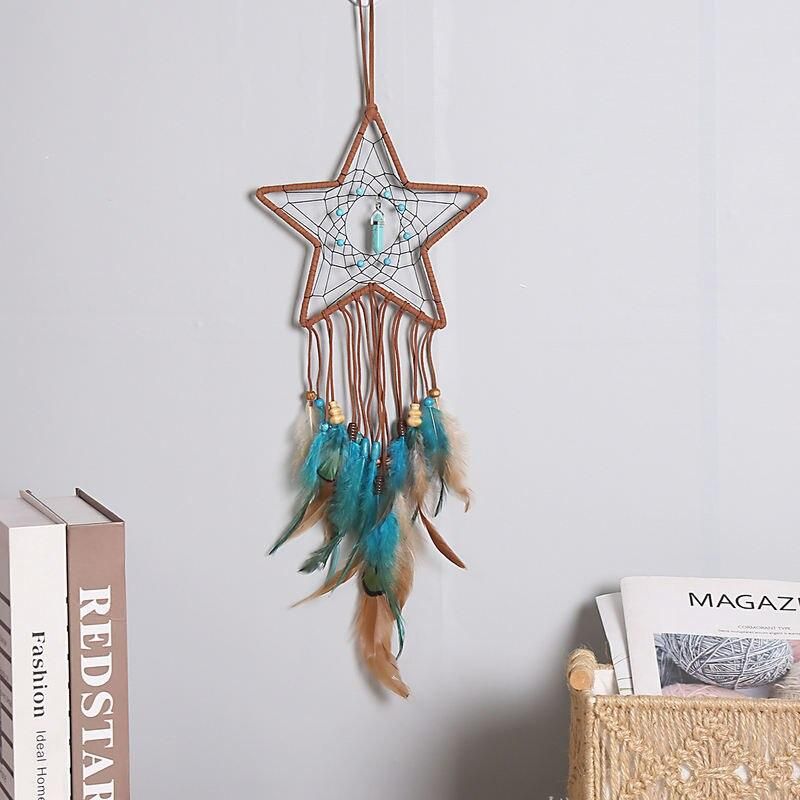 Handmade Luxury Dream Catcher - Aesthetic Wall Decor Art with Life Tree & Feathers