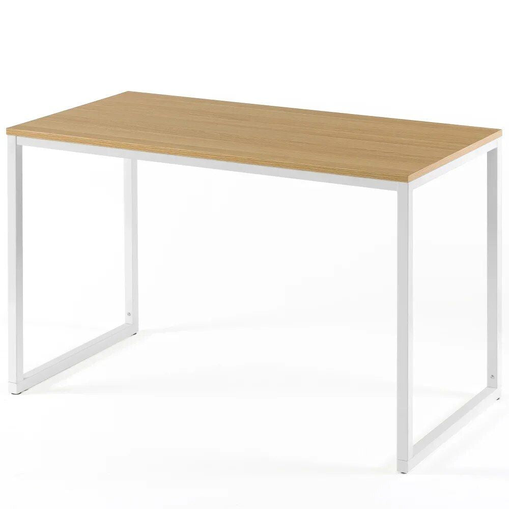 47" Modern White Frame Desk