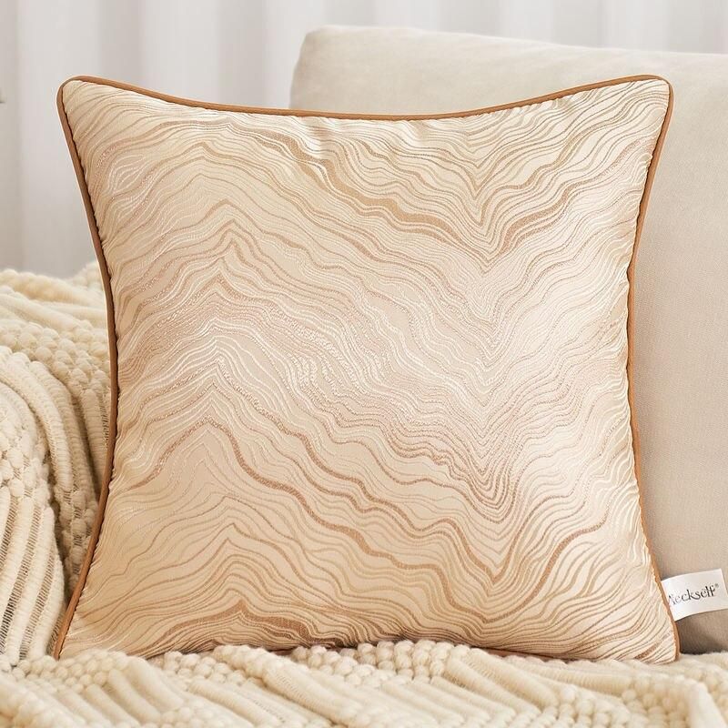 Luxury Wave Striped Cushion Cover