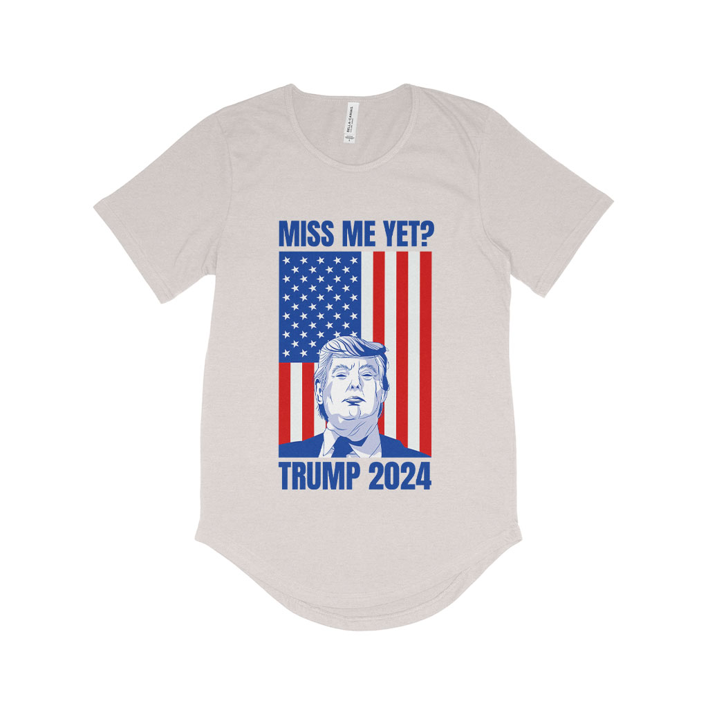 Men's Donald J Trump T-Shirt with Curved Hem