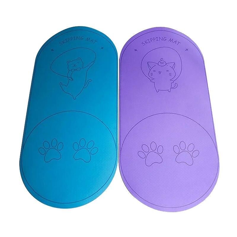 Eco-Friendly Dual-Pattern Anti-Skid Yoga and Skipping Mat - 6mm Thick