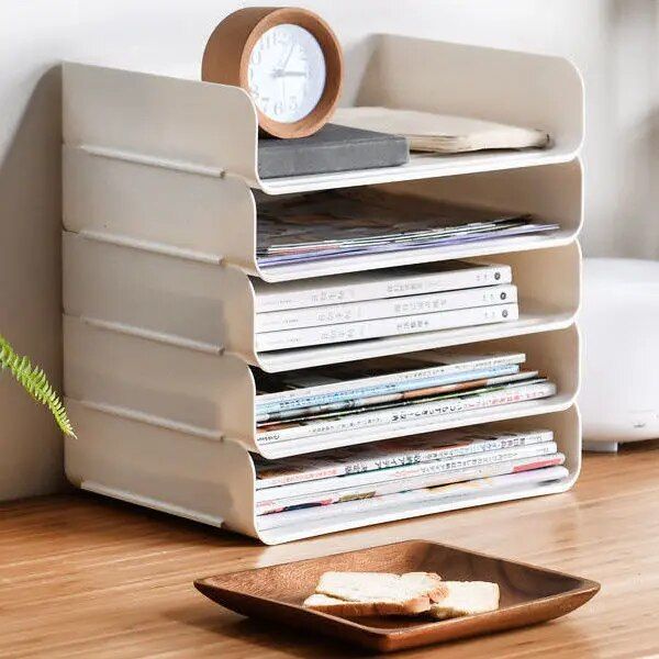 Efficient A4 Desktop File Tray Organizer