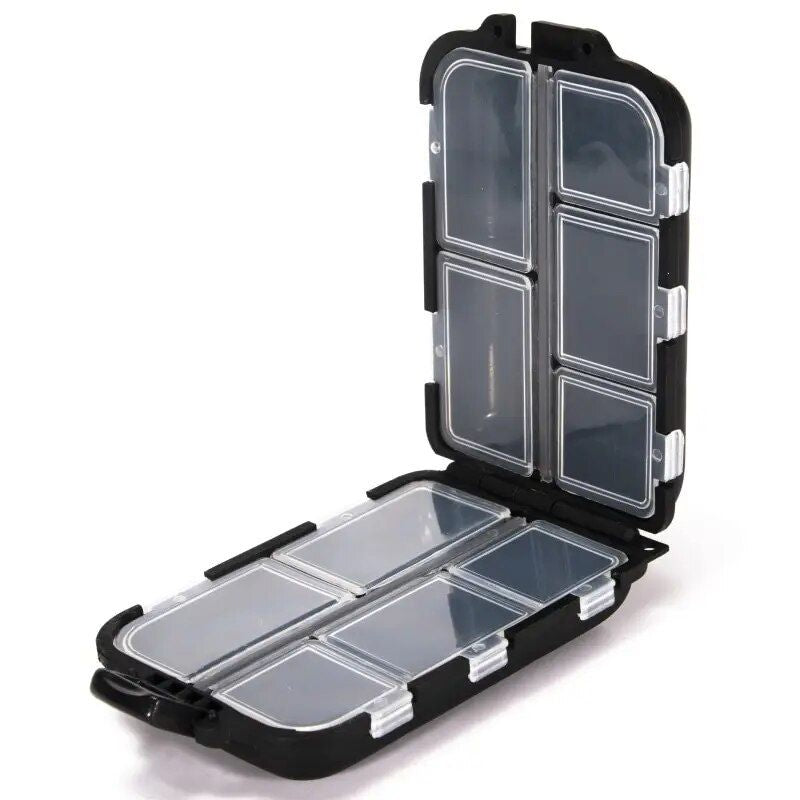 Double-Sided 10-Compartment Fishing Tackle Box