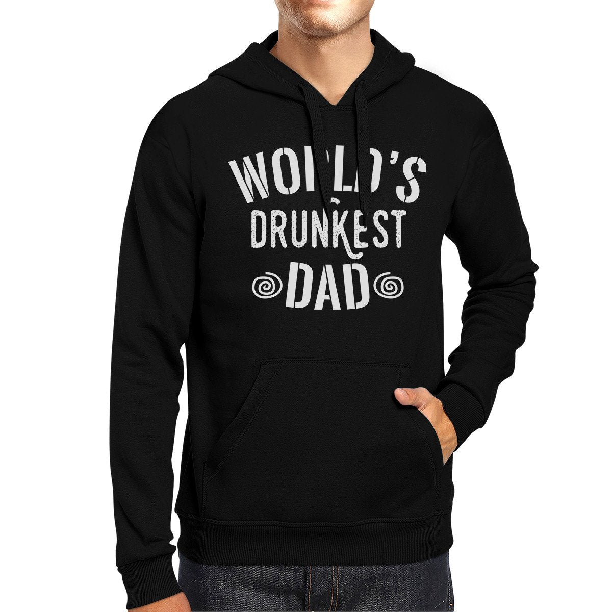 World's Drunkest Dad Unisex Black Hoodie Funny