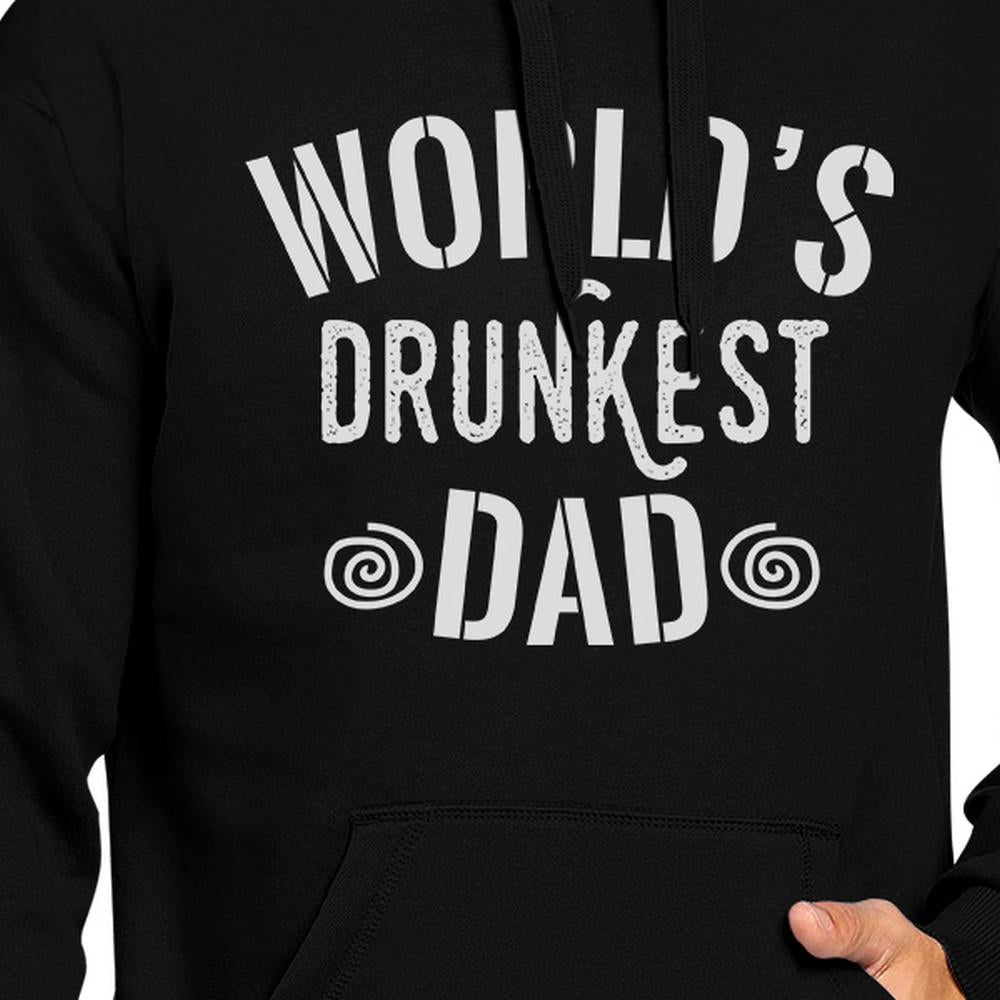 World's Drunkest Dad Unisex Black Hoodie Funny