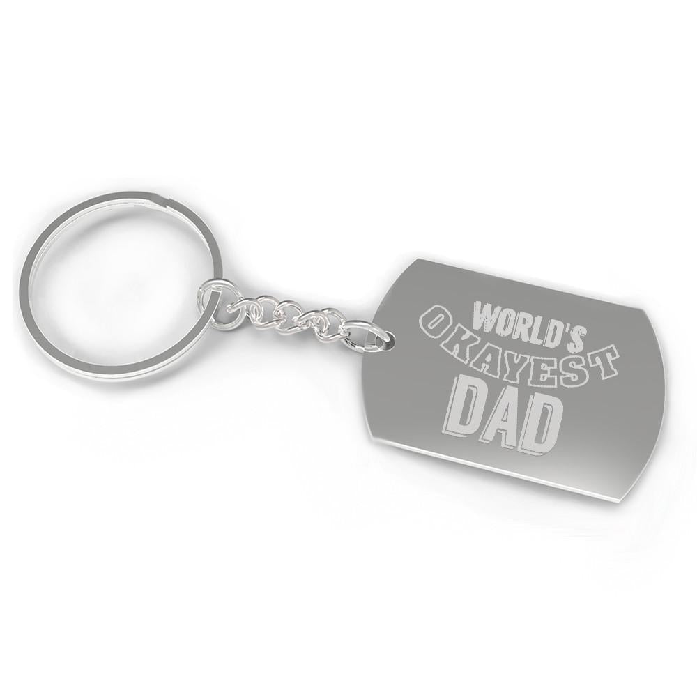 World's Okayest Dad Funny Cool Dad Gifts Humorous | Teal Tiger