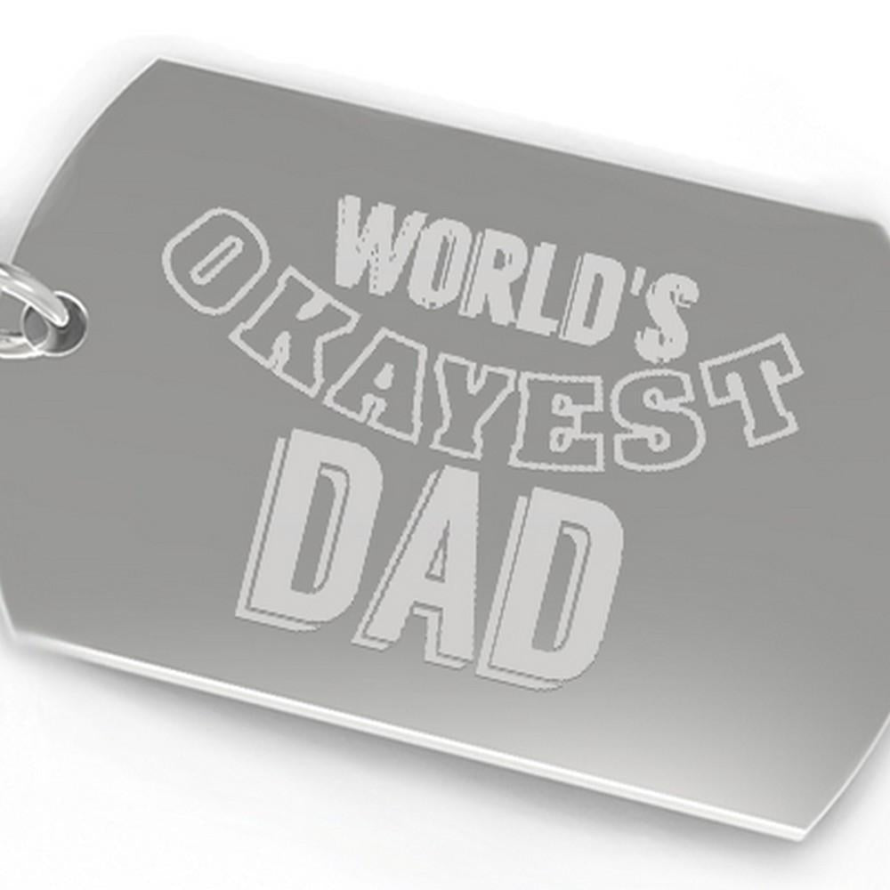 World's Okayest Dad Funny Cool Dad Gifts Humorous