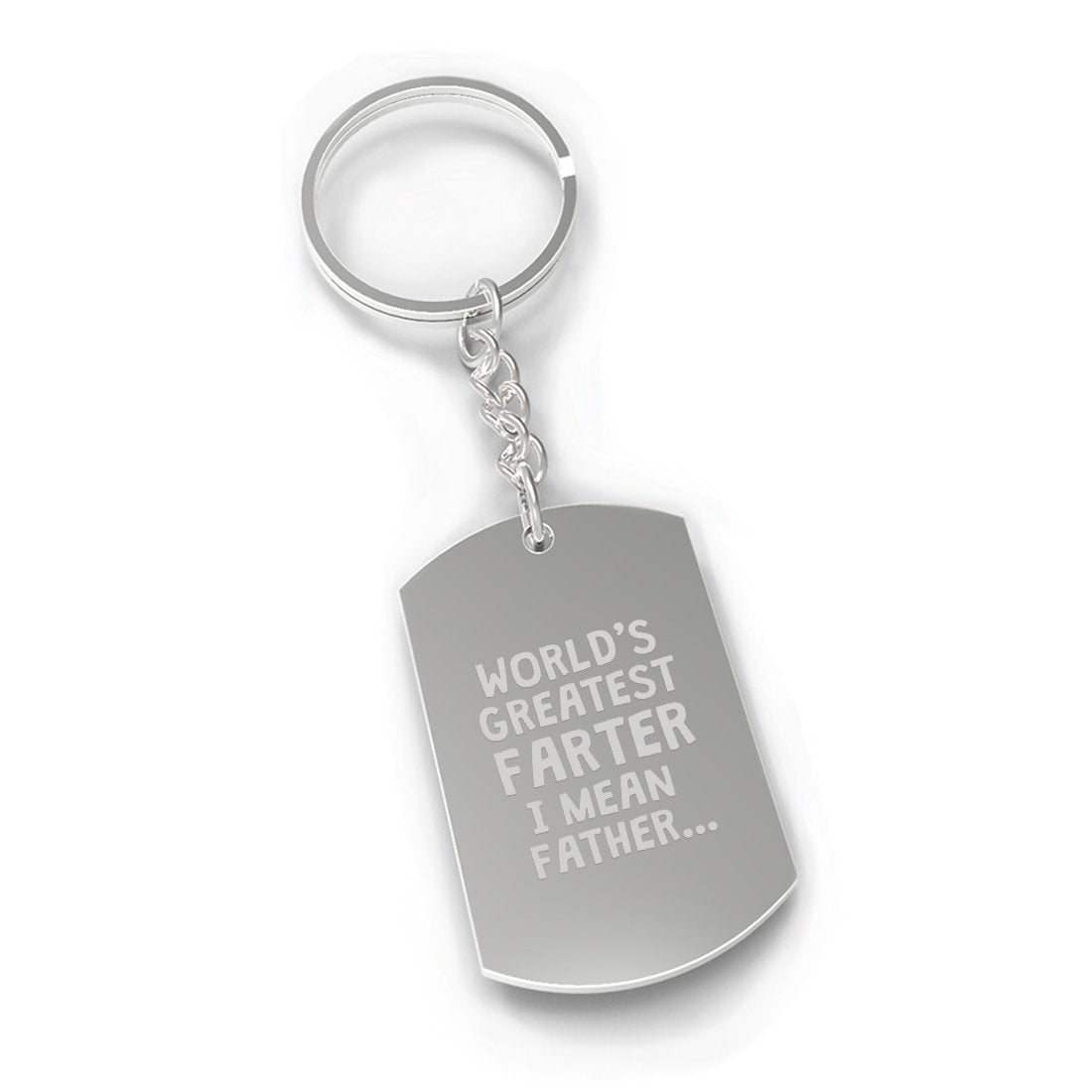 Farter Father Fathers Day Gift Novelty Key Chain | Teal Tiger