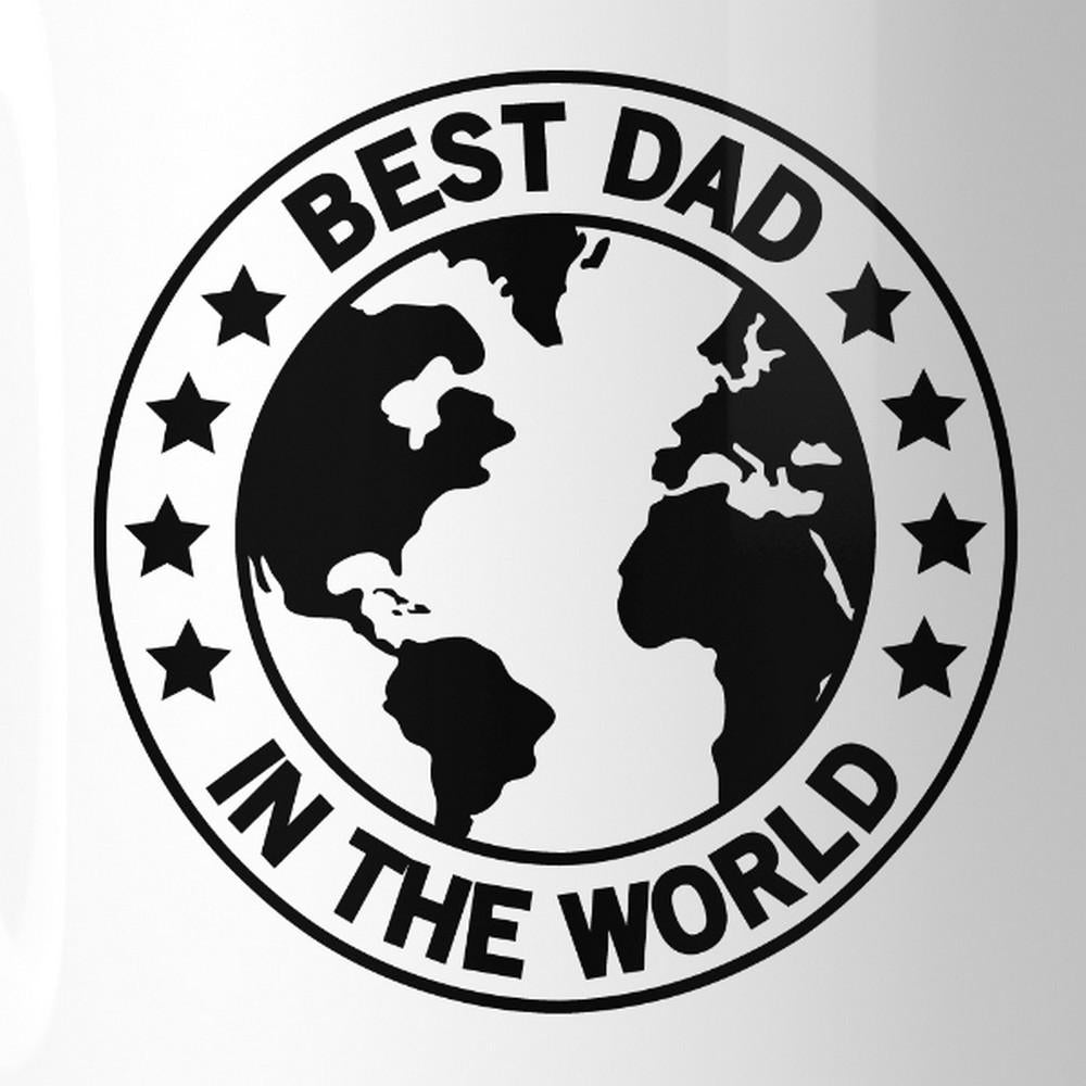 World Best Dad White Unique Design 11oz Ceramic