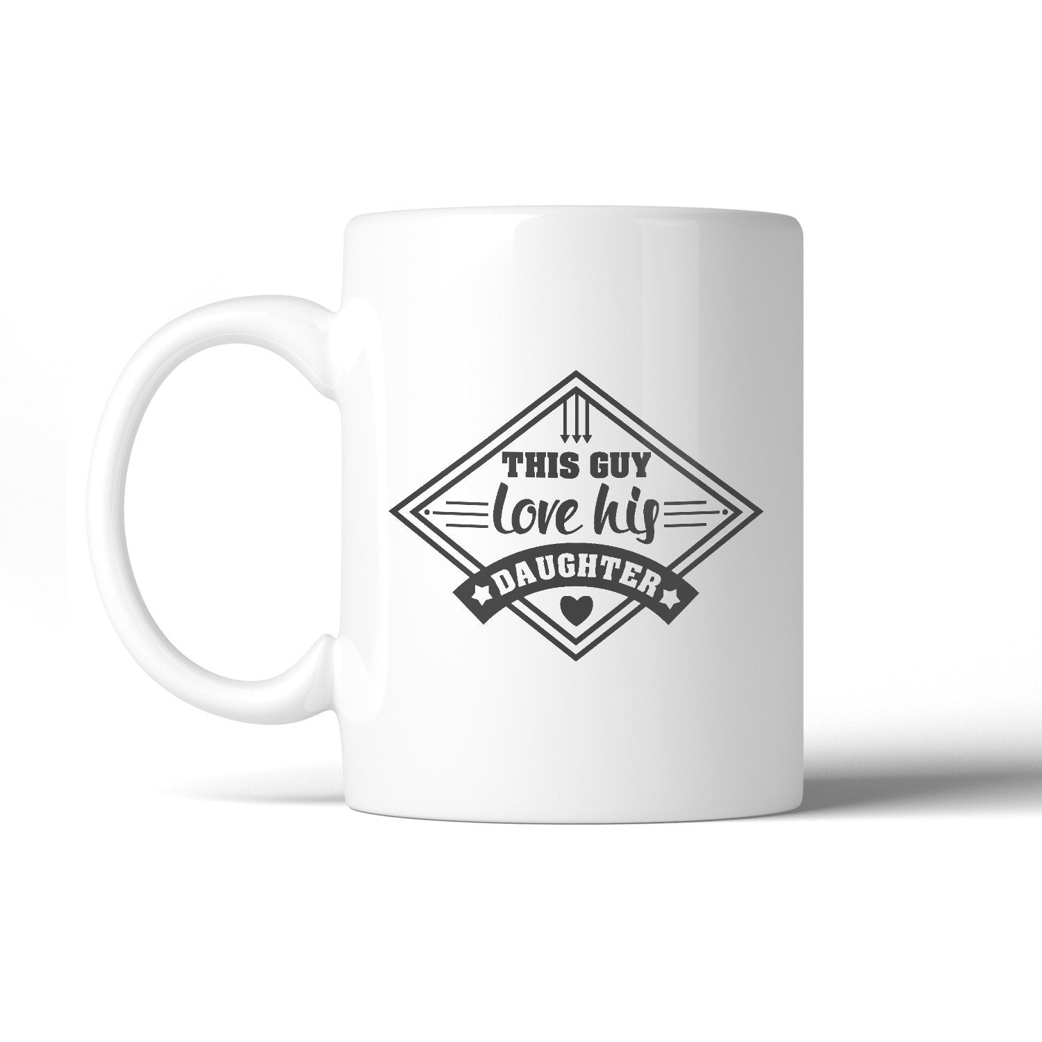 This Guy Love His Daughter 11oz Coffee Mug Unique | Teal Tiger