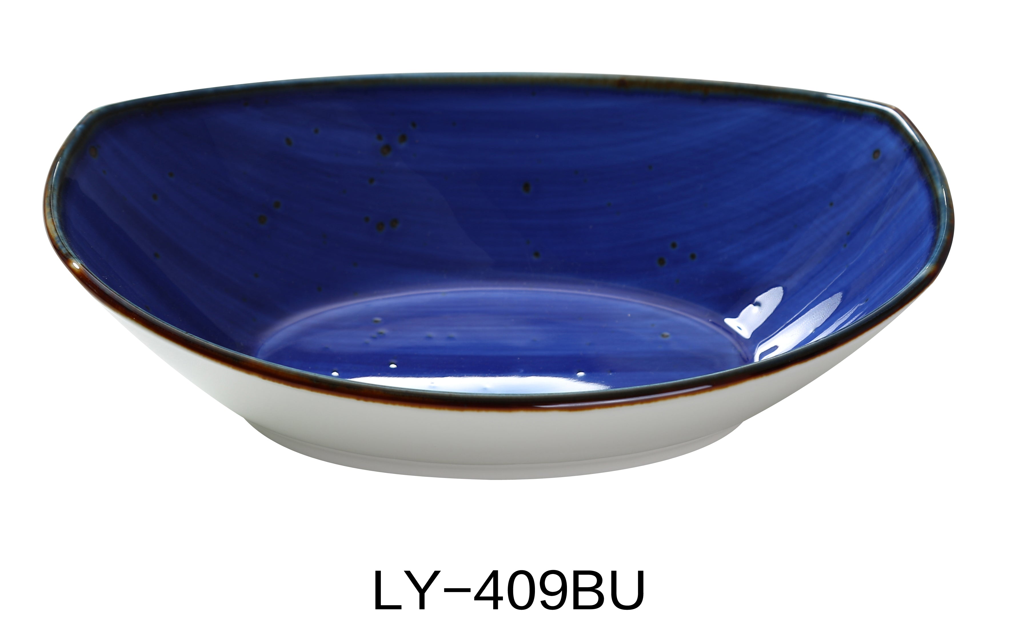 Yanco LY-409BU Lyon 9" Oval Bowl 20oz | Lime Atlas