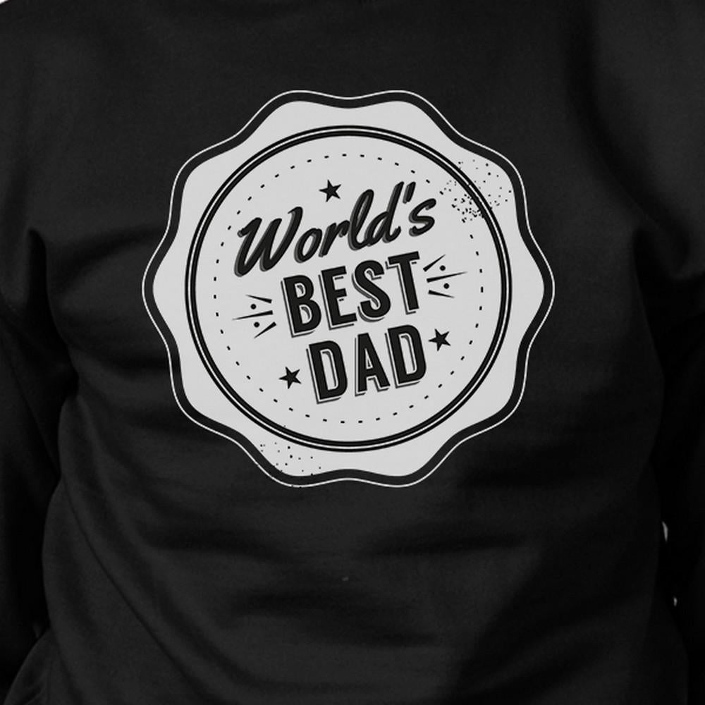 World's Best Dad Unisex Black Sweatshirt Christmas