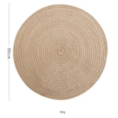 Round Linen Table Mat - Stylish Home Decor and Dining Accessory