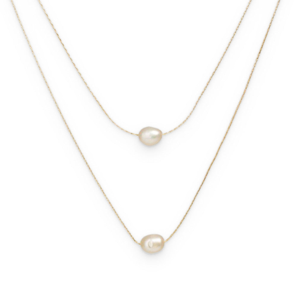 Double Layered Pearl Necklace