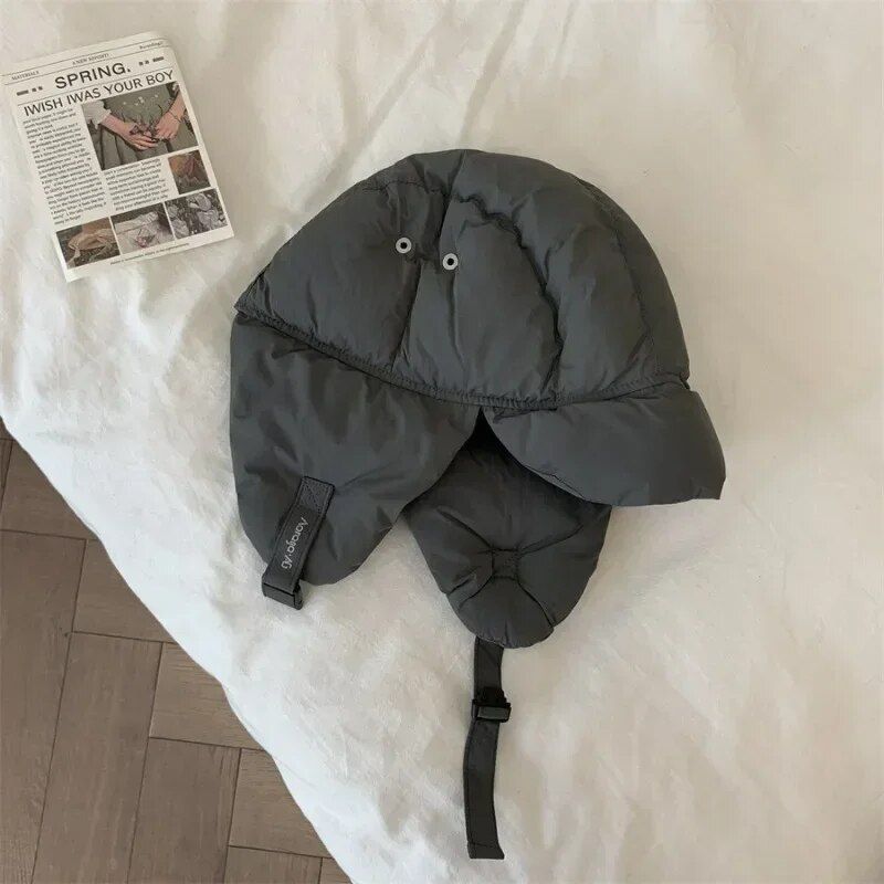 Winter Warm Unisex Retro Bomber Hat with Ear Protection for Outdoor Activities