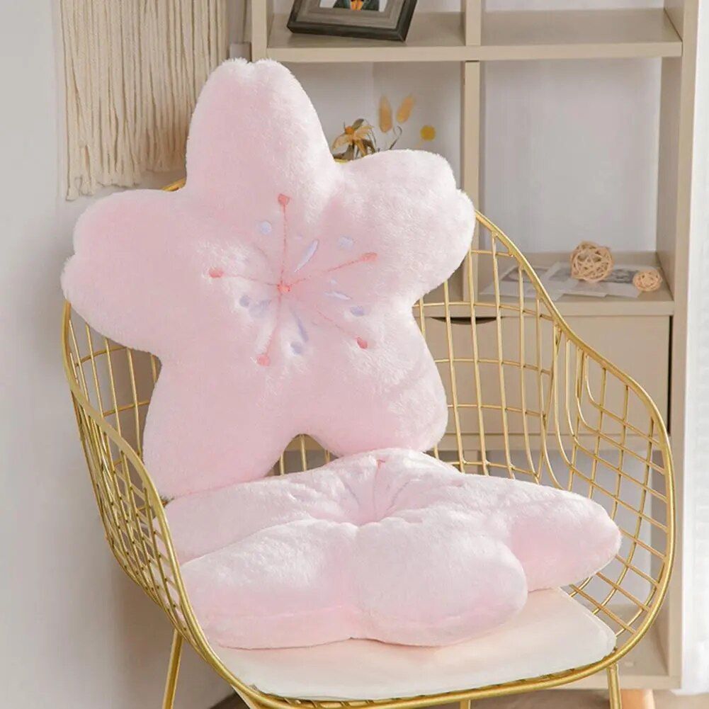 Kawaii Sakura Blossom Plush Pillow